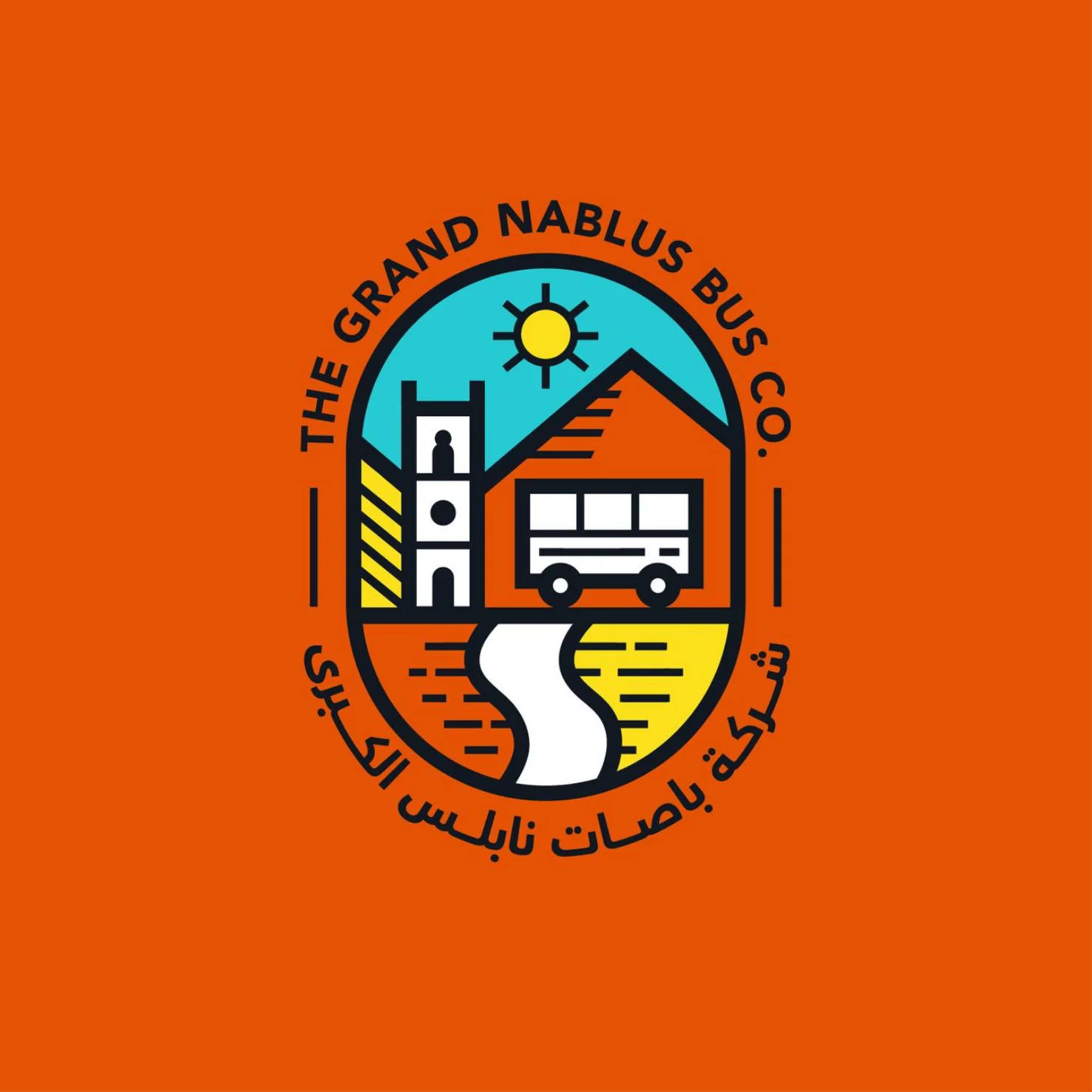 Grand Nablus Bus CO. logo