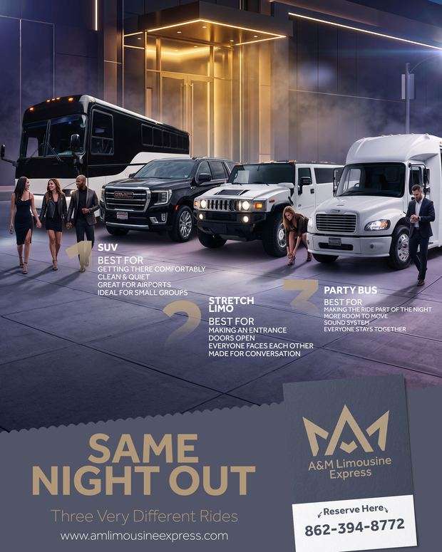 A&M Limousine Express social media design by 255