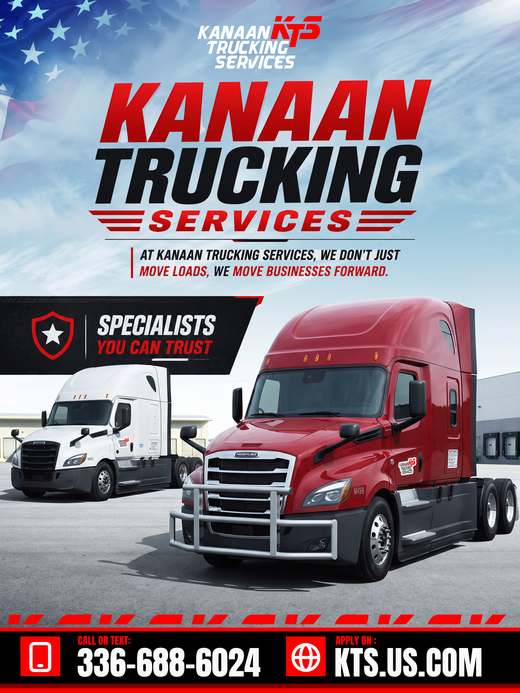 Kanaan Trucking Services social media design by 255