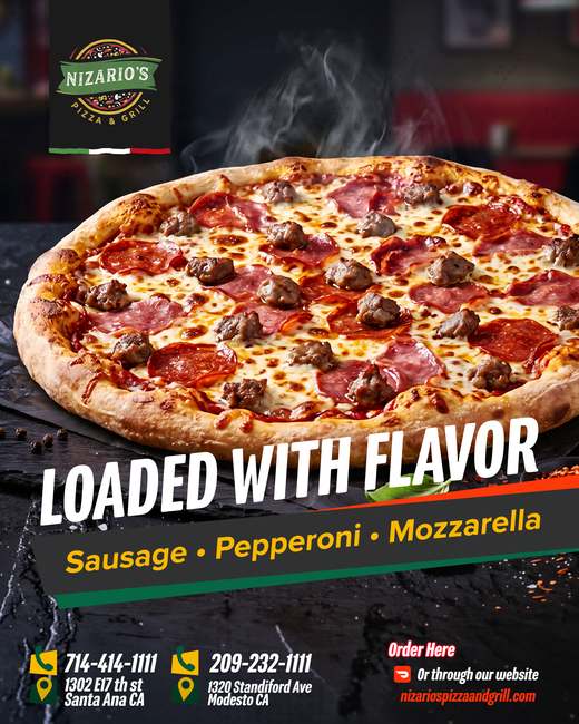 Nizario's Pizza & Grill social media design by 255
