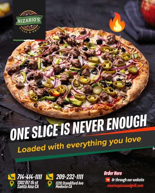 Nizario's Pizza & Grill social media design by 255