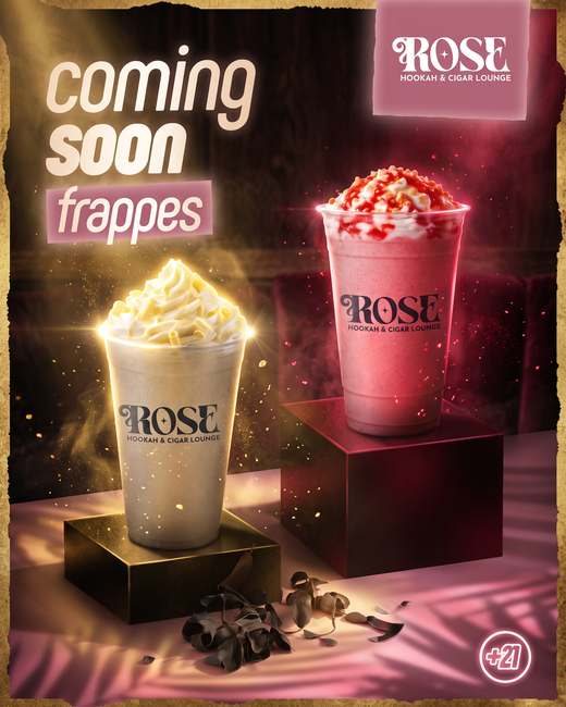 Rose Hookah & Cigar Lounge social media design by 255