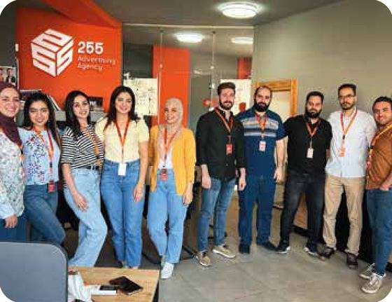255 team at an event