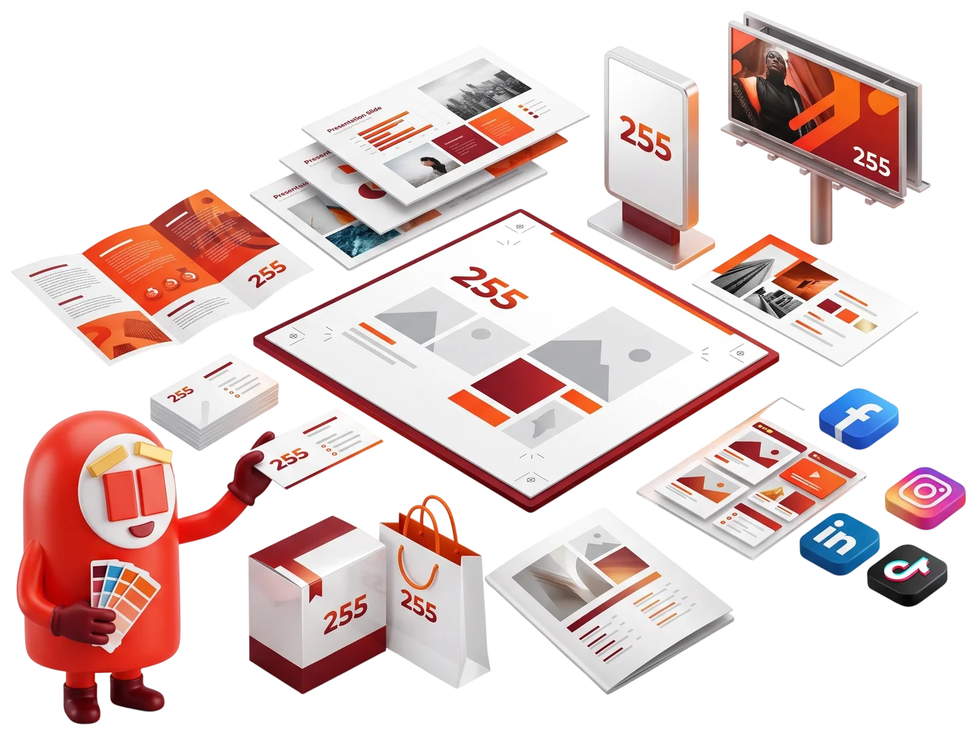 Graphic and print design by 255